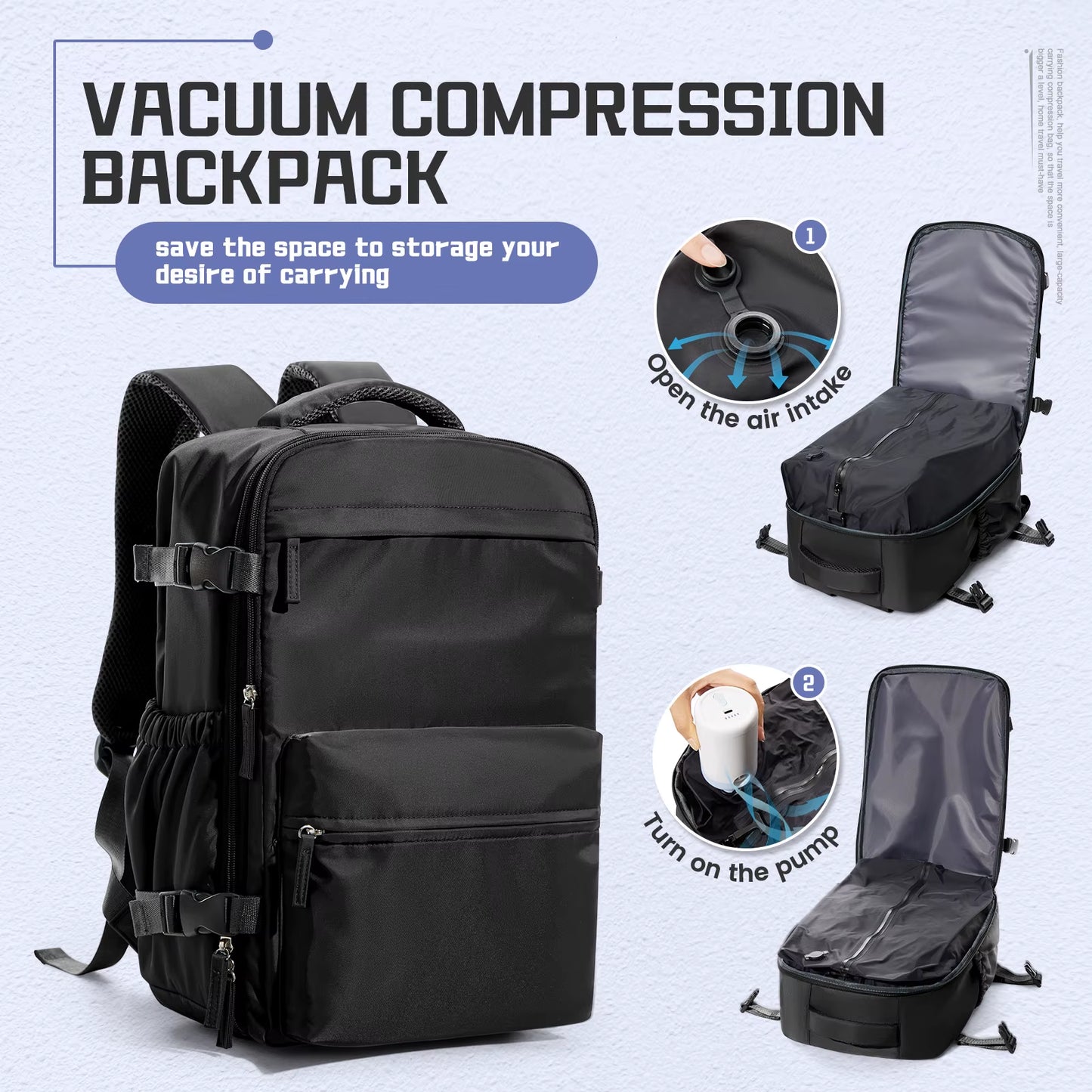 Vacuum Compression Ryanair Approved Backpack