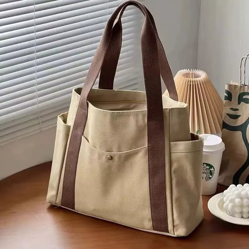Large Capacity Tote Canvas Bag