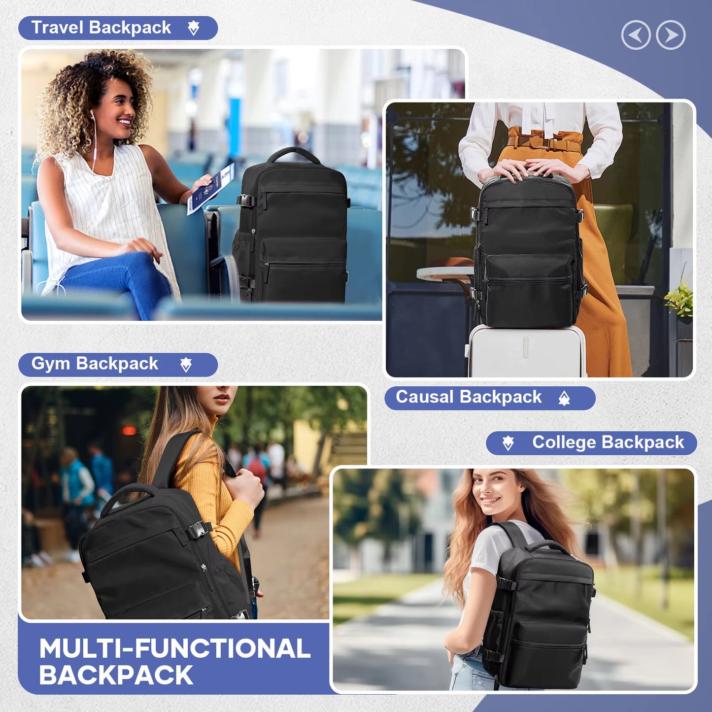 Vacuum Compression Ryanair Approved Backpack