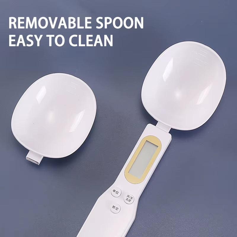 1Pc LCD Digital Measurement Adjustable Weighing Spoon