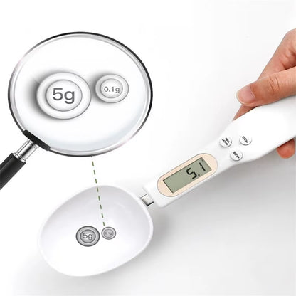 1Pc LCD Digital Measurement Adjustable Weighing Spoon