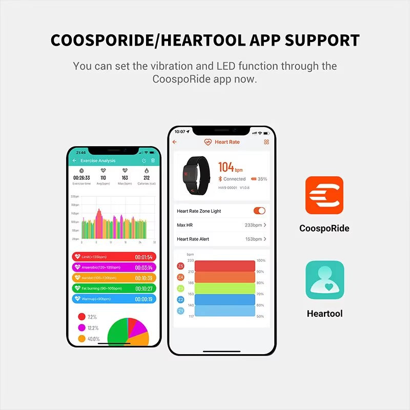 Coospo HW9 Armband Heart Rate Monitor