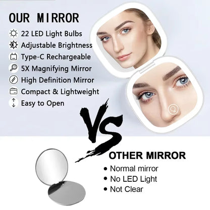 LED Compact Mirror