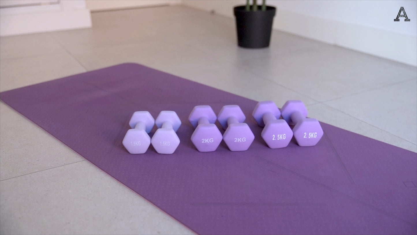 Pair of Neoprene Dumbbell Weights