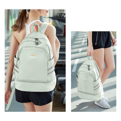 Gym Backpack for Women with Shoes Compartment, Large Women Travel Backpack Waterproof, Sport Swimming Yoga Athletic Backpack