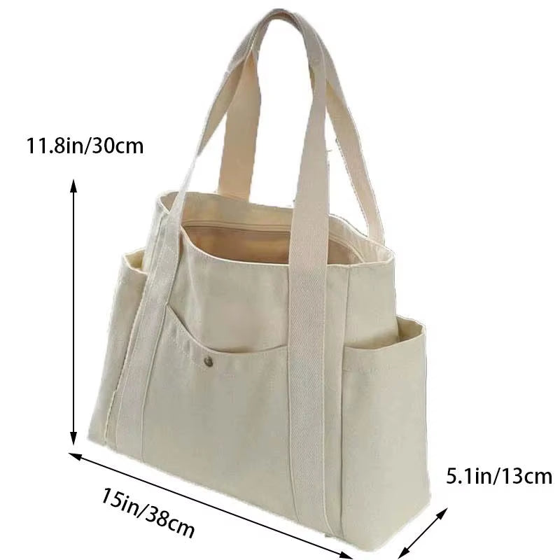 Large Capacity Tote Canvas Bag