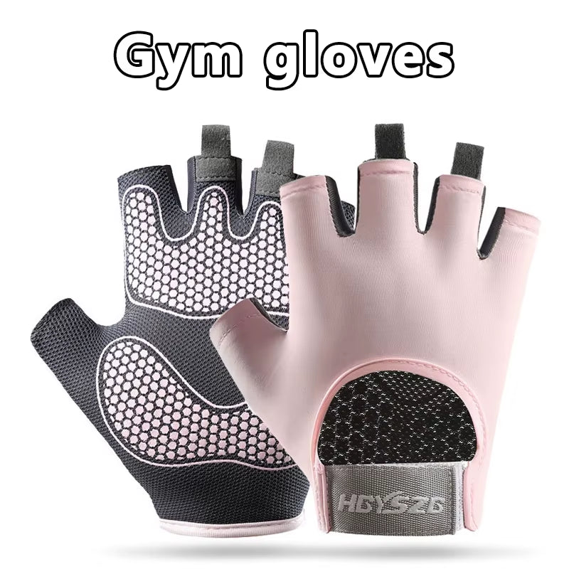 1Pair Women Gym Lifting Gloves