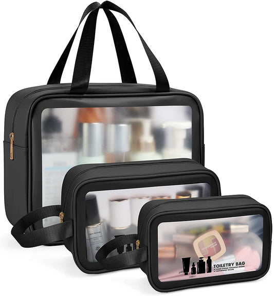 Toiletry Bag  3 PCS Clear Travel Toiletries Bag Wash Bag