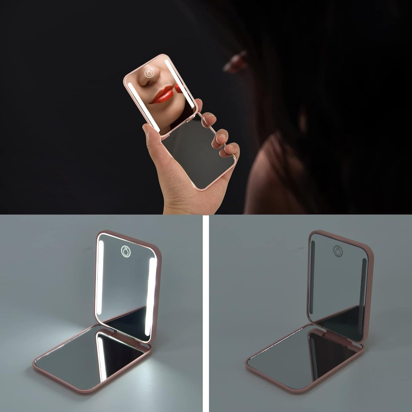 Rechargeable Pocket Compact Mirror