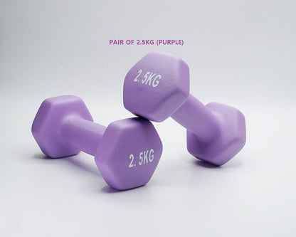 Pair of Neoprene Dumbbell Weights