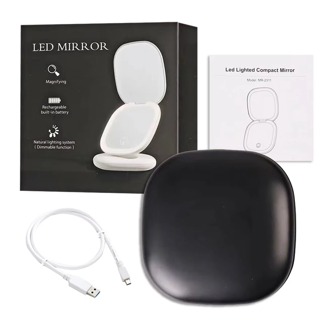 LED Compact Mirror